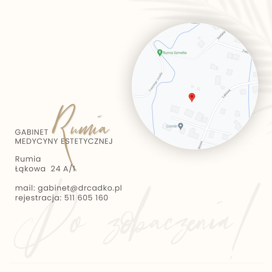 Post z adresem gabinetu Dr Cadko w Rumi