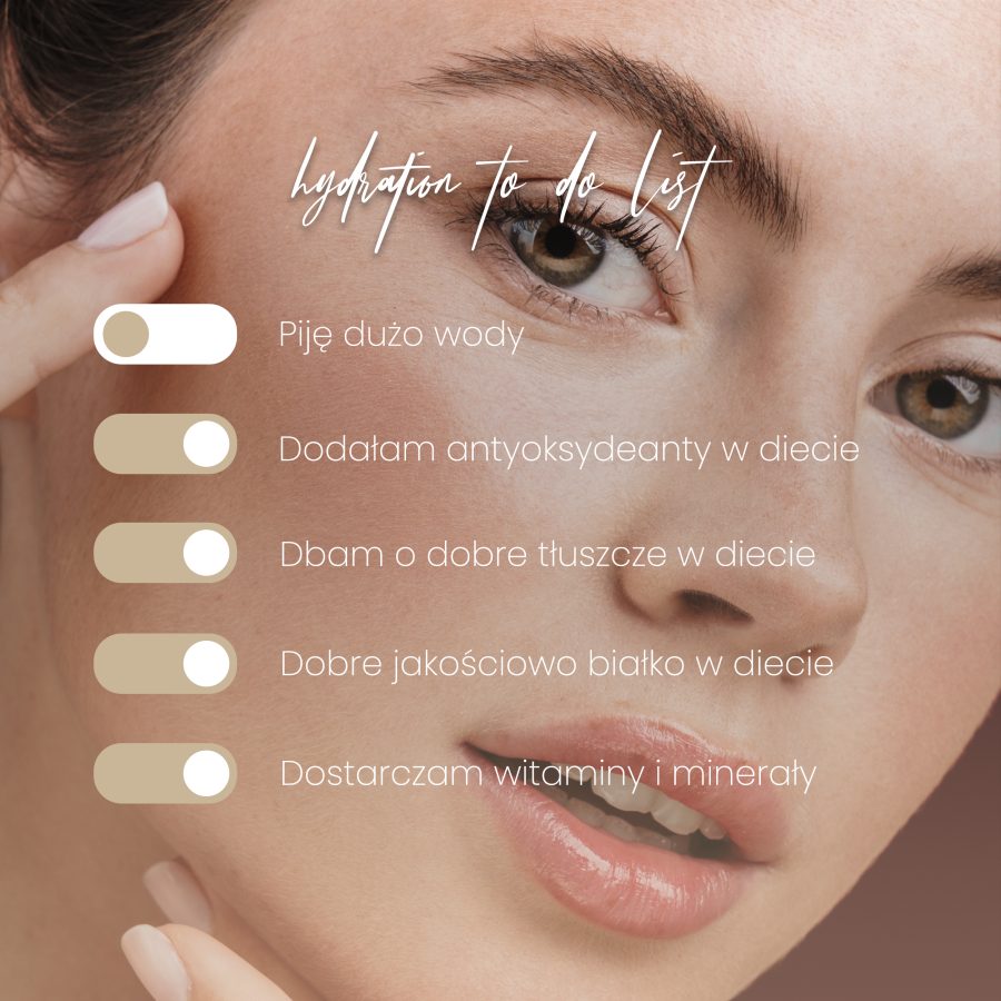 Pielęgnacja na co dzień - lista hydration to-do